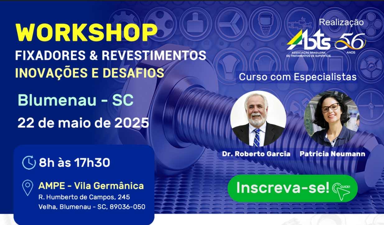 Imagem do evento Workshop sobre Fixadores e Revestimentos - Inovação e Desafios - 2025